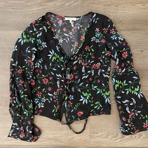 milly - maggie silky floral top